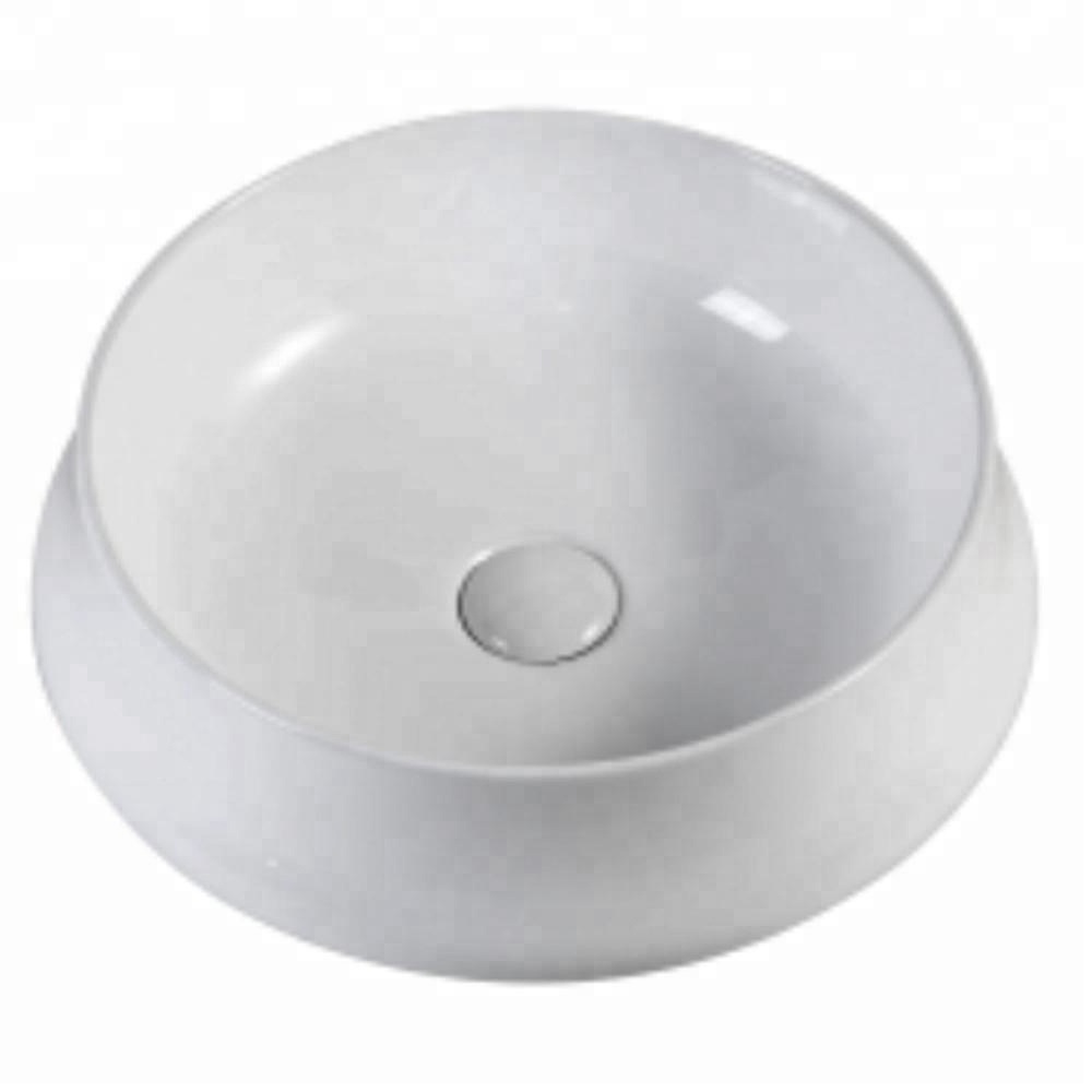 322 Above Counter Basin wash basin matte glaze ceramic round Diamond circular Art basin