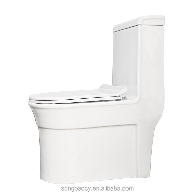 9238 4D Strong Power Flush Chaozhou Ceramic Siphon One Piece Toilet With New Design