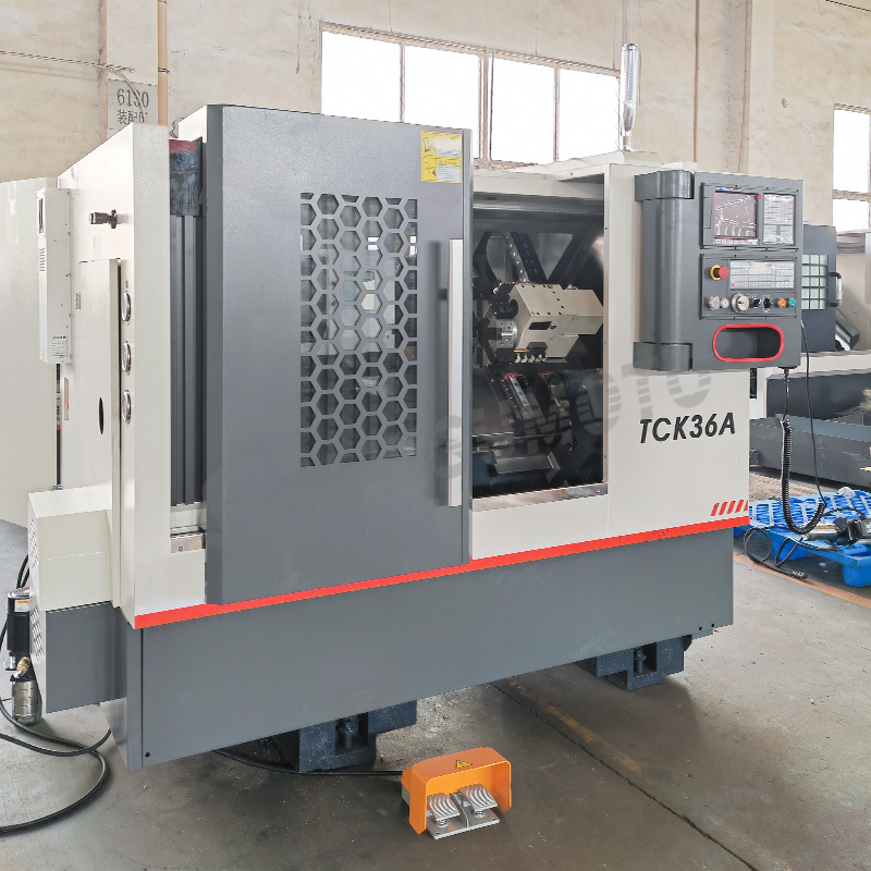 High Rigidity TCK36A Slant Bed Cnc Lathe TCK36 Turning Center with Linear Guideway