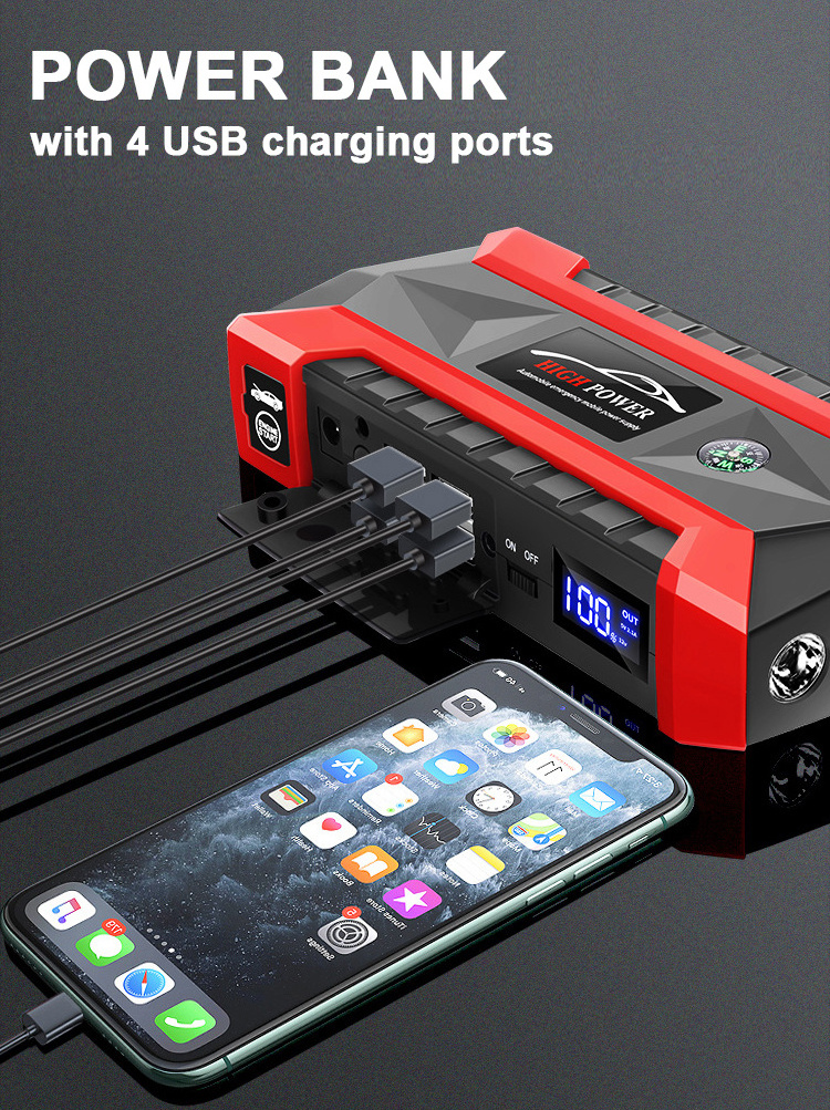 20000/99800mah Multi Function Car Jamper Battery Jump Starter Automotive Booster Batterie Power Bank Charger Auto Car Engine 12V