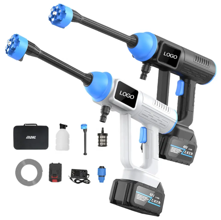 Car Gadgets 2023 48V High-Pressure Car Washer Surface Cleaner Gun Electric Cordless Pressure Washer 30Bar Car Wash Kit