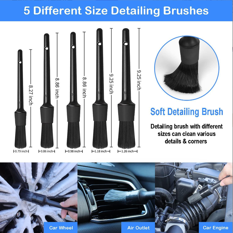 Hot-sale 26pcs Car Detailing Brush Set Car Washer Tool Electric Drill Brush Car Cleaning Brush Kit Polishing Pad Set