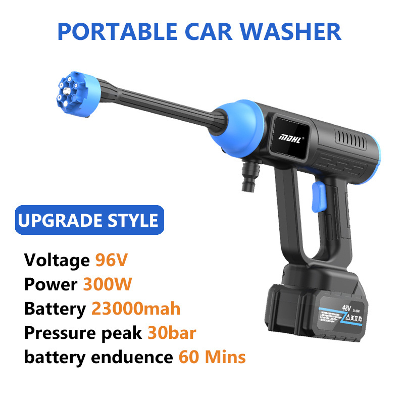 Car Gadgets 2023 48V High-Pressure Car Washer Surface Cleaner Gun Electric Cordless Pressure Washer 30Bar Car Wash Kit