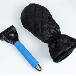 Portable Windshield Removal Cleaning Tool Winter Snow Shovel Car Ice Scraper With Hand Mitts