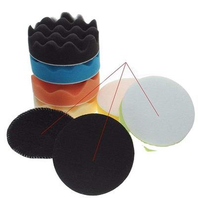 22pcs 3 inch HIgh Quality Woolen/Foam Car Polishing Pads with Hook and Loop for Automotive Polishing / Waxing / Buffing