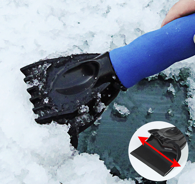 Portable Windshield Removal Cleaning Tool Winter Snow Shovel Car Ice Scraper With Hand Mitts