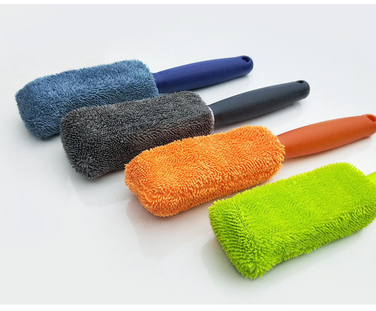 microfiber soft car wheel brush Automotive washing detailing brush kit cars wash brushes with long handle for auto cleaning