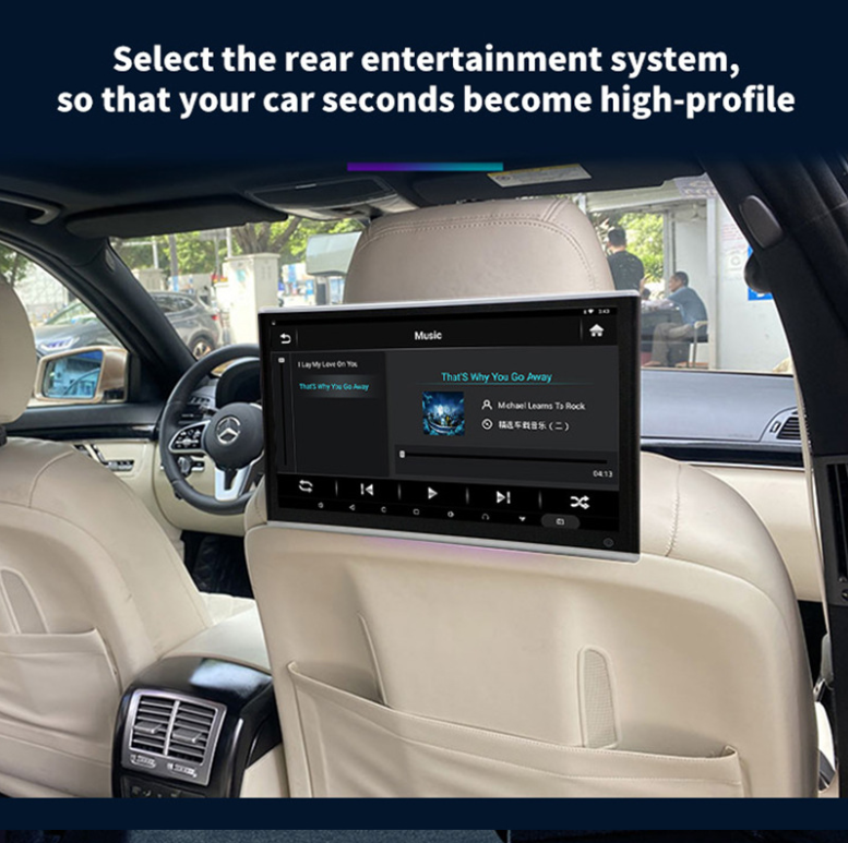 Car Headrest Monitor Car TV Monitor Rear Seat Entertainments OEM Touch Screen 4k 9 / 12 Inch Android Universal Headrest Tft