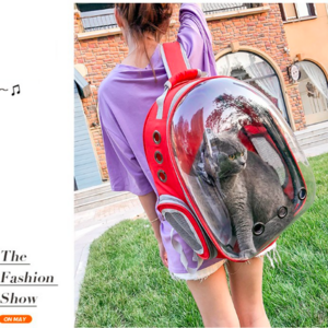 Cat Backpack 2024 High Quality Fashion Plastic Airplane Bike Dog  Carrier Cat Travel Luxury Space Pet Portable Carrier Bag