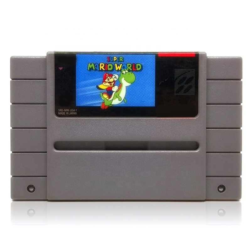 New Arrival for Super Nintendo Entertainment System Battery Save Game Cartridge SNES Retro Classic Added Games for Super Marlo