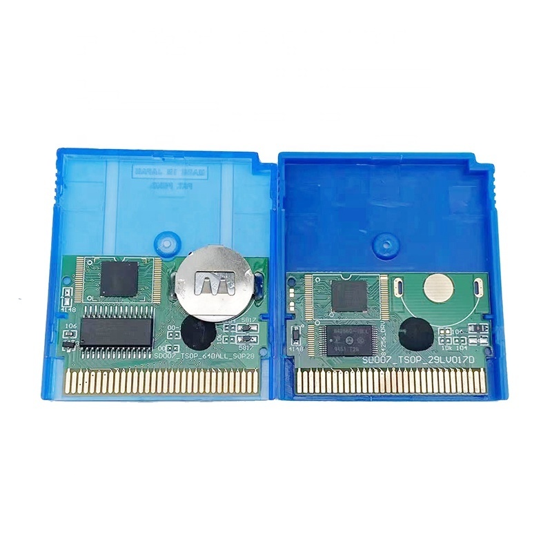 Spanish Language Cartridge Only Poke GBC Red Blue Green Gold Sliver Crystal Yellow Retro Video Game Memory Card