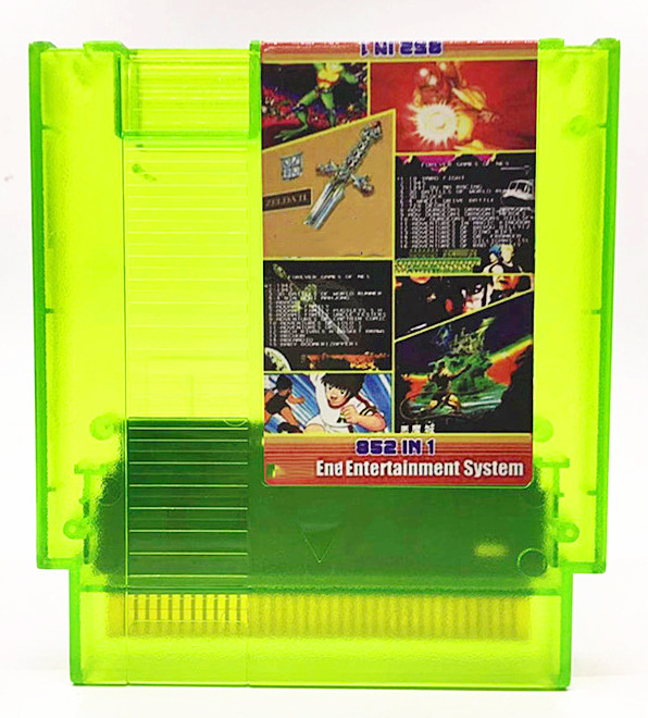 Region Free Clear Color IC Save 852 in 1 (405+447) 8 Bit Retro 72 Pin Game Cartridge FC Multi Cart for NES Console