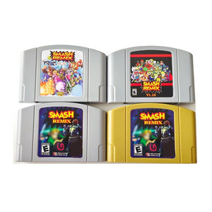 Retro 64 Bit Save Progress  USA Version Card N64 Games Cartridge Smash Bros Remix V1.3.0