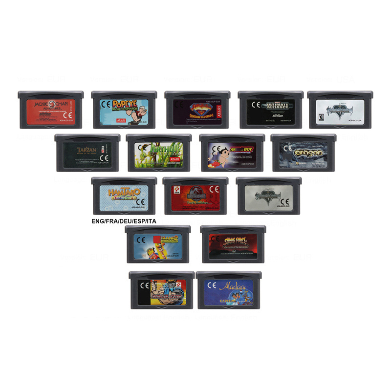 Video Game Cartridge 32 Bit Game Console Card for GBA Adventure Games Series Ninja Cop Astro Boy