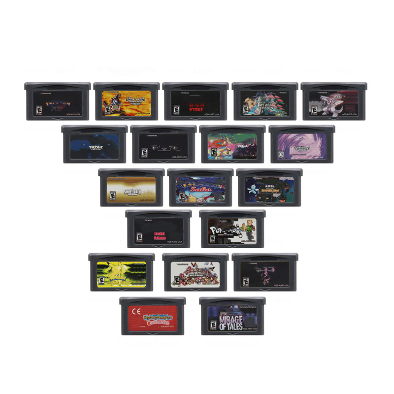 Hot sale Pokemo Games Series Pinball Video Game Cartridge 32 Bit Game Console Card for GBA