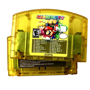 In Stock USA NTSC Version English Language Retro Video  Game Card 18 in 1 N64 Super Party 1 2 3 Memory Card for Mario