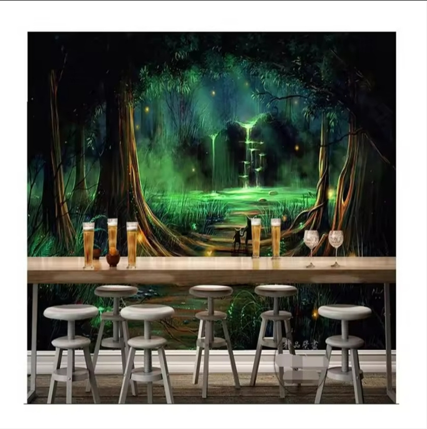 Custom Photo Mural Dream Forest Wall Sticker Living Room Tv Backdrop Wallpaper For Walls 3d