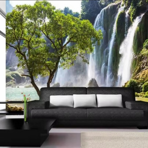 Custom Wallpaper Living Room Bedroom Mural Falls Waterfall Tree View Wall Mural Background Wall 3d Wallpaper