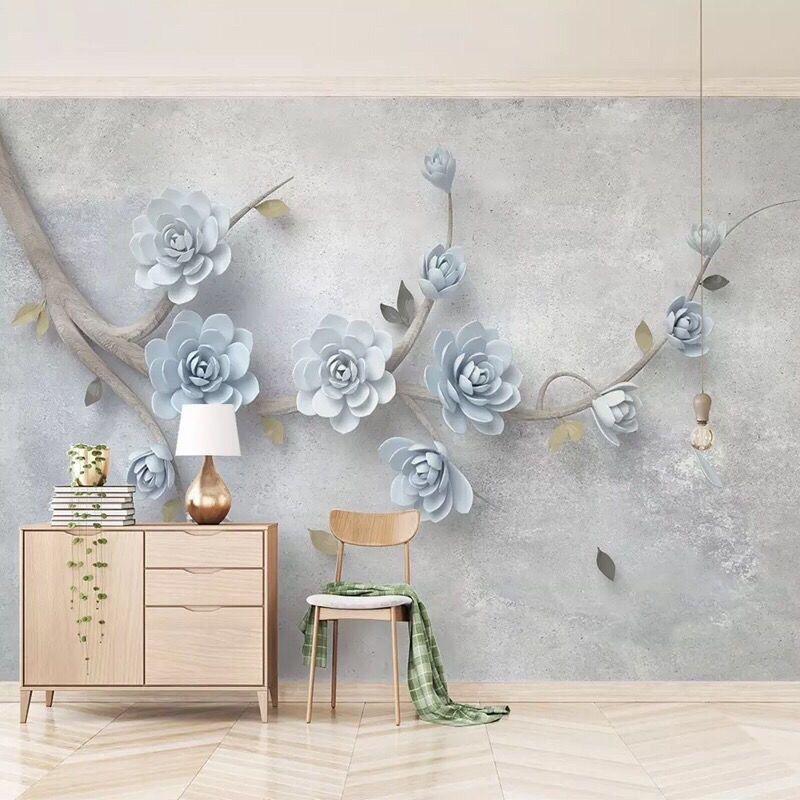 Custom Wallpaper Romantic April Cherry Blossom Letter Photo Wallpaper Mural Living Room Tableau Mural Home Decoration