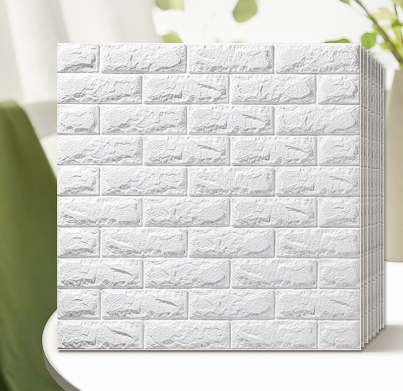 livingroom background dormitory bedroom self adhesive wallpaper home decoration foam wall sticker flower panels 3d Brick tile