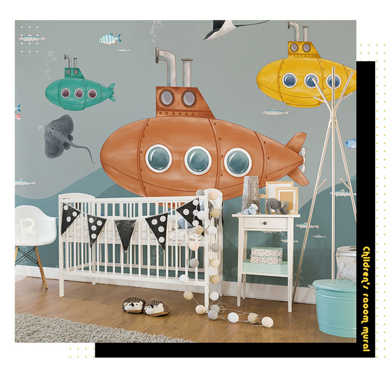 Custom Photo Wall Decal Mural Peel And Stick Self Adhesive Cartoon Animal Panda Zebra Dinosaur Giraffe Children Kids Wallpaper