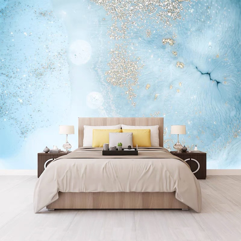 Modern Blue 3d wallpaper mural home decoration interior design