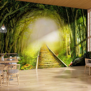 Fantasy Fairy Tale Forest Wallpaper 3D Three-Dimensional Scenery Children's Room Kindergarten Restaurant Background Wallpaper