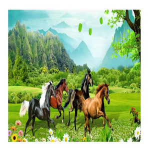 Custom Any Size 3d Peel And Stick Wallpaper Murals Horse Grass Home Hotel Background Wall Mural Sofa Tv Wall Stickers