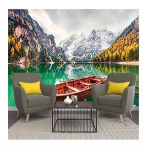 Custom 3D Murals Forest Wallpaper Landscape Mountain Lake Scenery Wall Murals For Living Room TV Backdrop Wall Paper