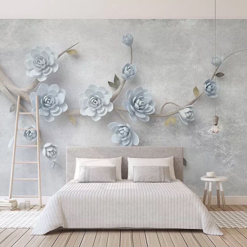 Custom Wallpaper Romantic April Cherry Blossom Letter Photo Wallpaper Mural Living Room Tableau Mural Home Decoration