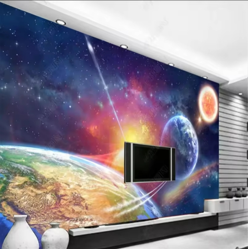 Universe Starry Sky 3d Wallpaper Living Room Bedroom Tv Background Ceiling Wall Mural Decoration