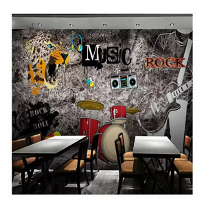 Mural Graffiti Rock Music 3d Wallpaper For Walls Home Decor Living Room Wallpaper