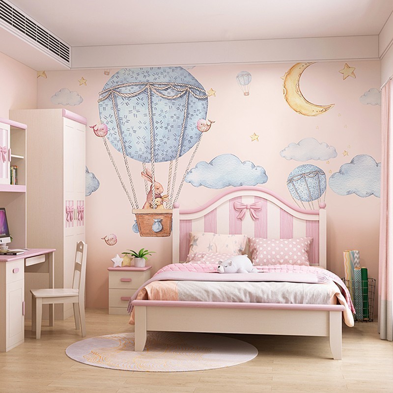 Princess Room Wall Cloth Boy Girl Bedroom Mural Bedside Background Wall Wallpaper Fantasy Theme Wallpaper