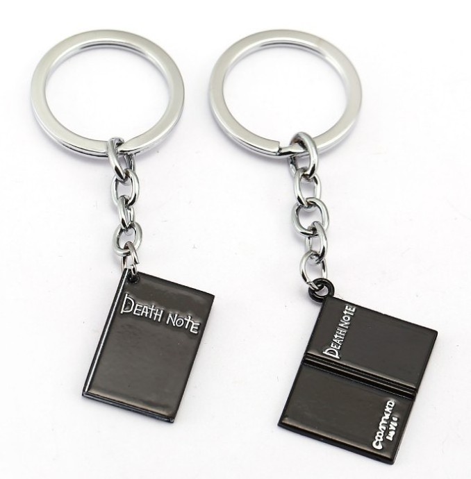 Wholesale Metal Pendants Anime Keychains Accessories Cross L Logo Death Note Keychains