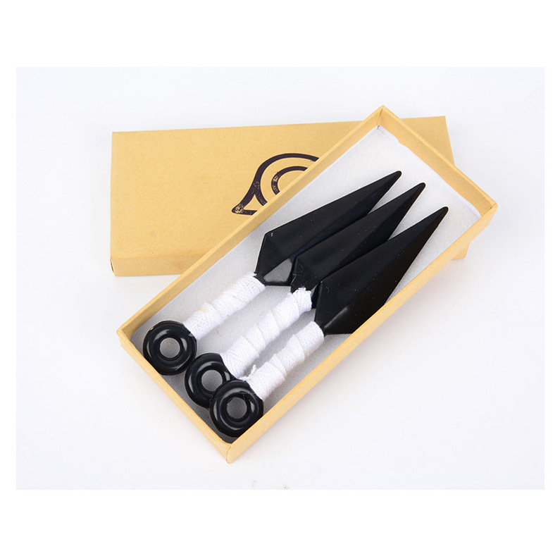 Cosplay 3pcs Set Model Nara Shikamaru Kunai Sword Weapons Ninja Hand Sword