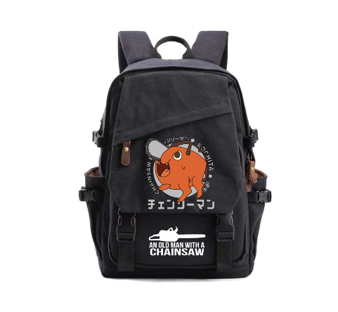 Cartoon Canvas Bag Attack On Titan Chainsaw Man School Bag Demon Slayer SPY FAMILY Anime Backpack