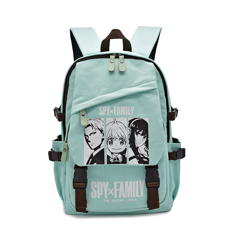 Cartoon Canvas Bag Attack On Titan Chainsaw Man School Bag Demon Slayer SPY FAMILY Anime Backpack