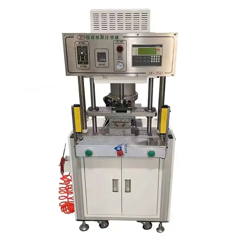 Small size cheap price hot melt adhesive low pressure injection molding machine with hot runner