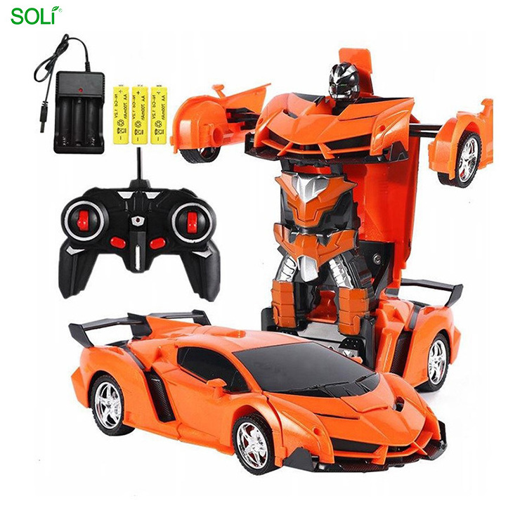 New Funny Controlled Deformation Remote Toy For Adults Radio Control Car Transforming Robot Boat RC Intelligent Toys