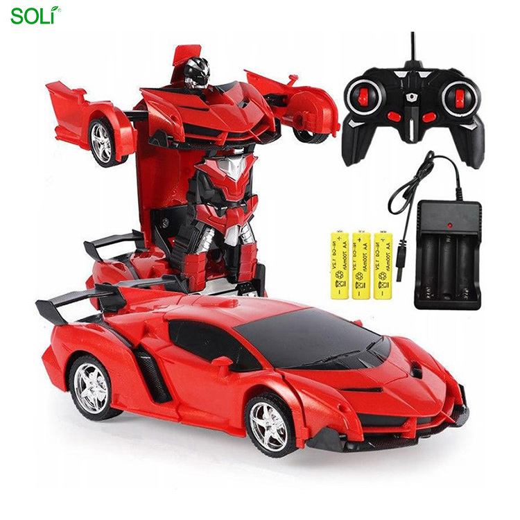 New Funny Controlled Deformation Remote Toy For Adults Radio Control Car Transforming Robot Boat RC Intelligent Toys