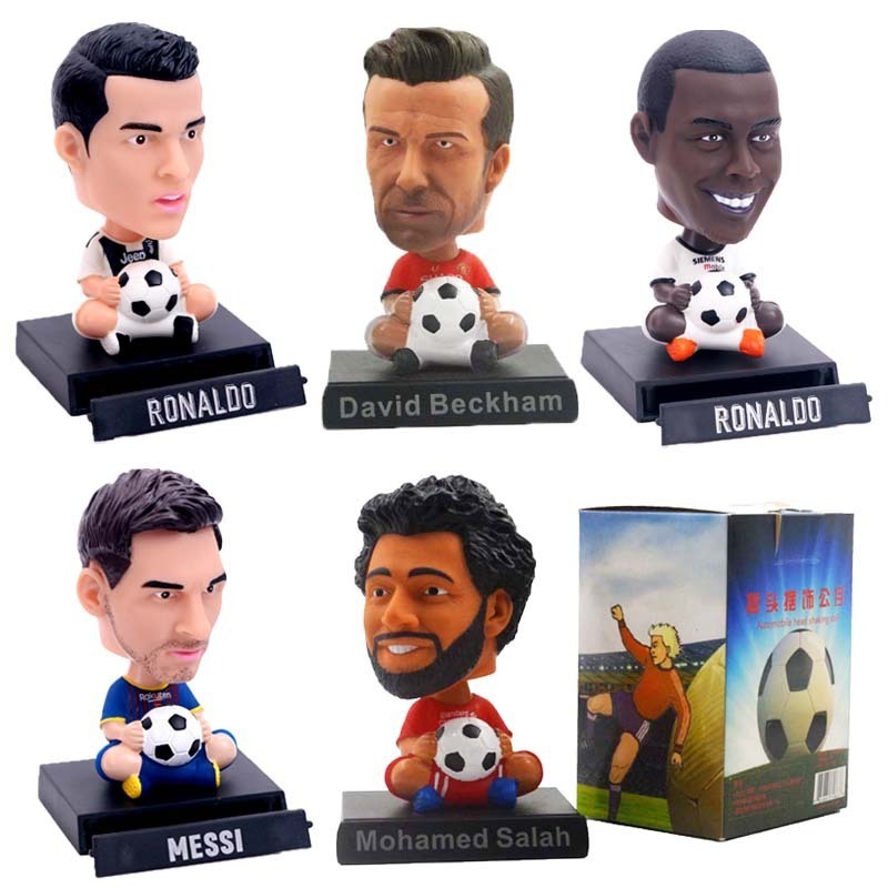 Q version Football fans gifts Cristiano Ronaldo neymar Beckham shake his head dolls Messi toy Cristiano Ronaldo figure Beckham