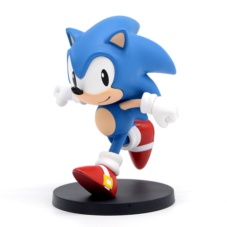 Oem manufacturer Custom figure PU Pvc plastic sonic toy customized toys sonic