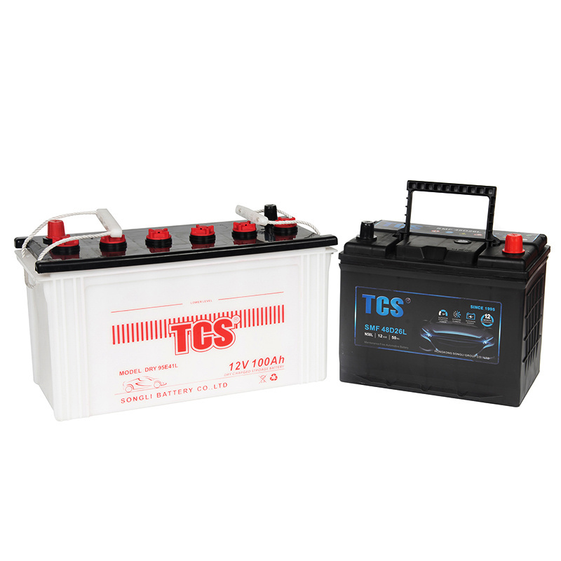 12v 100ah dry charged auto car battery 95E41R (N100) korean car battery xiamen TCS car battery