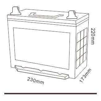 Automatic Battery 12V 55Ah Electric Car Battery 55D23R For Japanese Car Starting