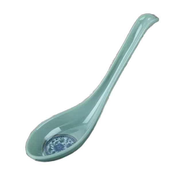 Classic White Melamine Plastic Soup Spoon for Restaurant Use and Back to School Supply