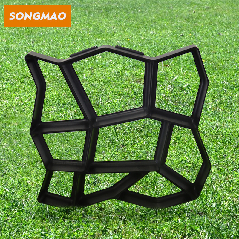 Songmao 2023  DIY Pathmate Concrete Stone Molds Walking Way Paver Mold Paving Molds Plastic