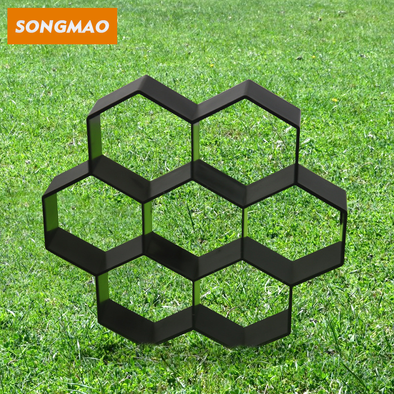 Songmao 2023  DIY Pathmate Concrete Stone Molds Walking Way Paver Mold Paving Molds Plastic