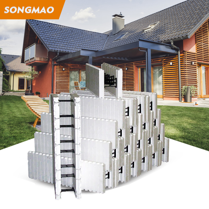 SONGMAO Factory ICF Panel EPS Concrete Blocks icf Blocks Insulated Concrete Forms