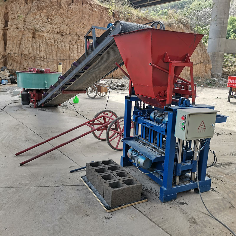 SONGMAO Manual Semi Automatic Paver Hollow Cement Concrete Block Making Machine For Concrete Price