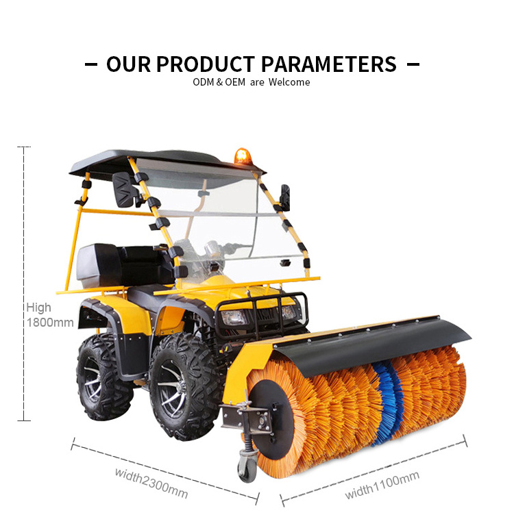 Factory Direct Sales High   quality Snowplow tractor cleaning truck Double Engine Snow Blower